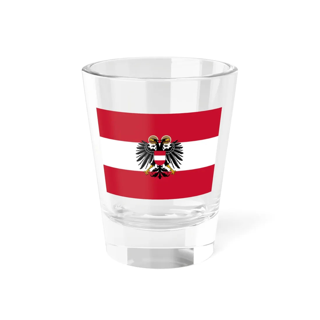 State flag of Austria 1934-1938 (Austria) Shot Glass 1.5oz 1.5oz - Go Mug Yourself