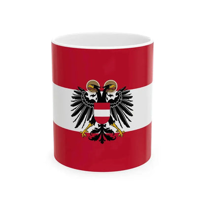 State flag of Austria 1934-1938 (Austria) White Coffee Mug 11oz - Go Mug Yourself