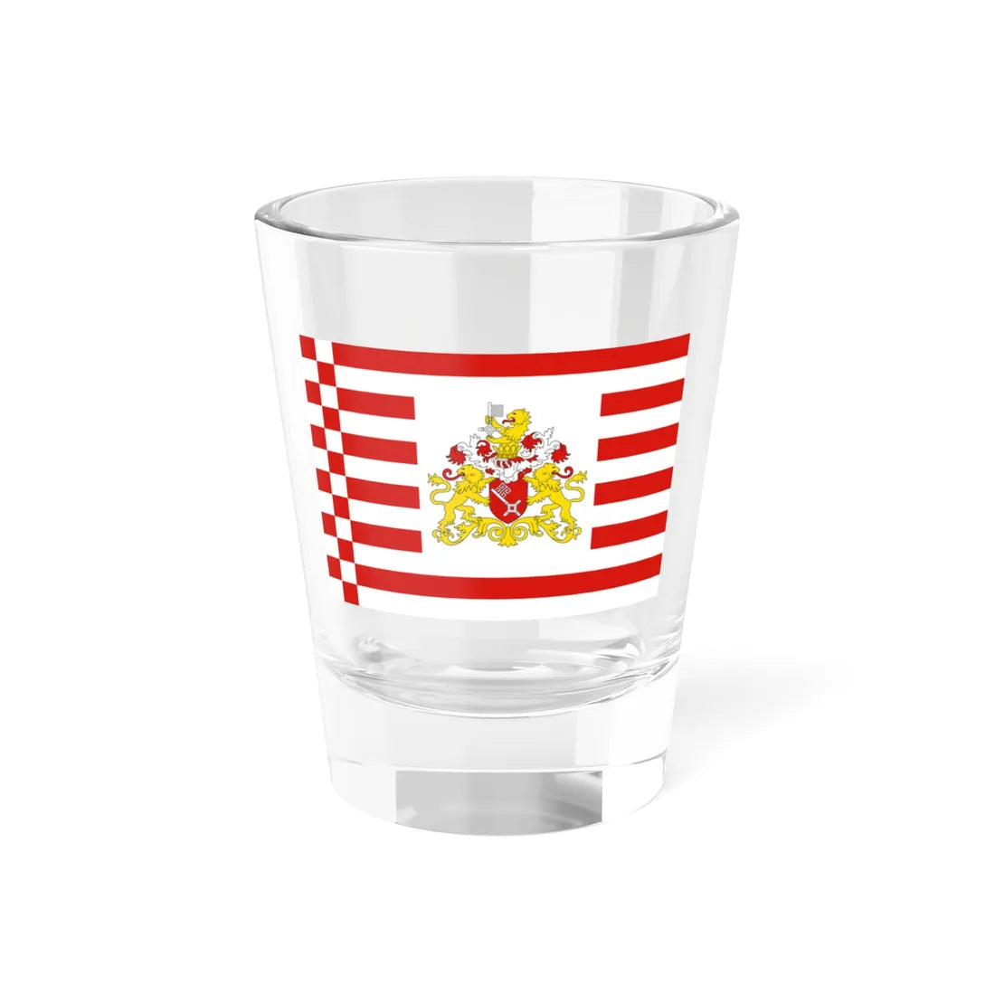 State flag of Bremen (Germany) Shot Glass 1.5oz 1.5oz - Go Mug Yourself
