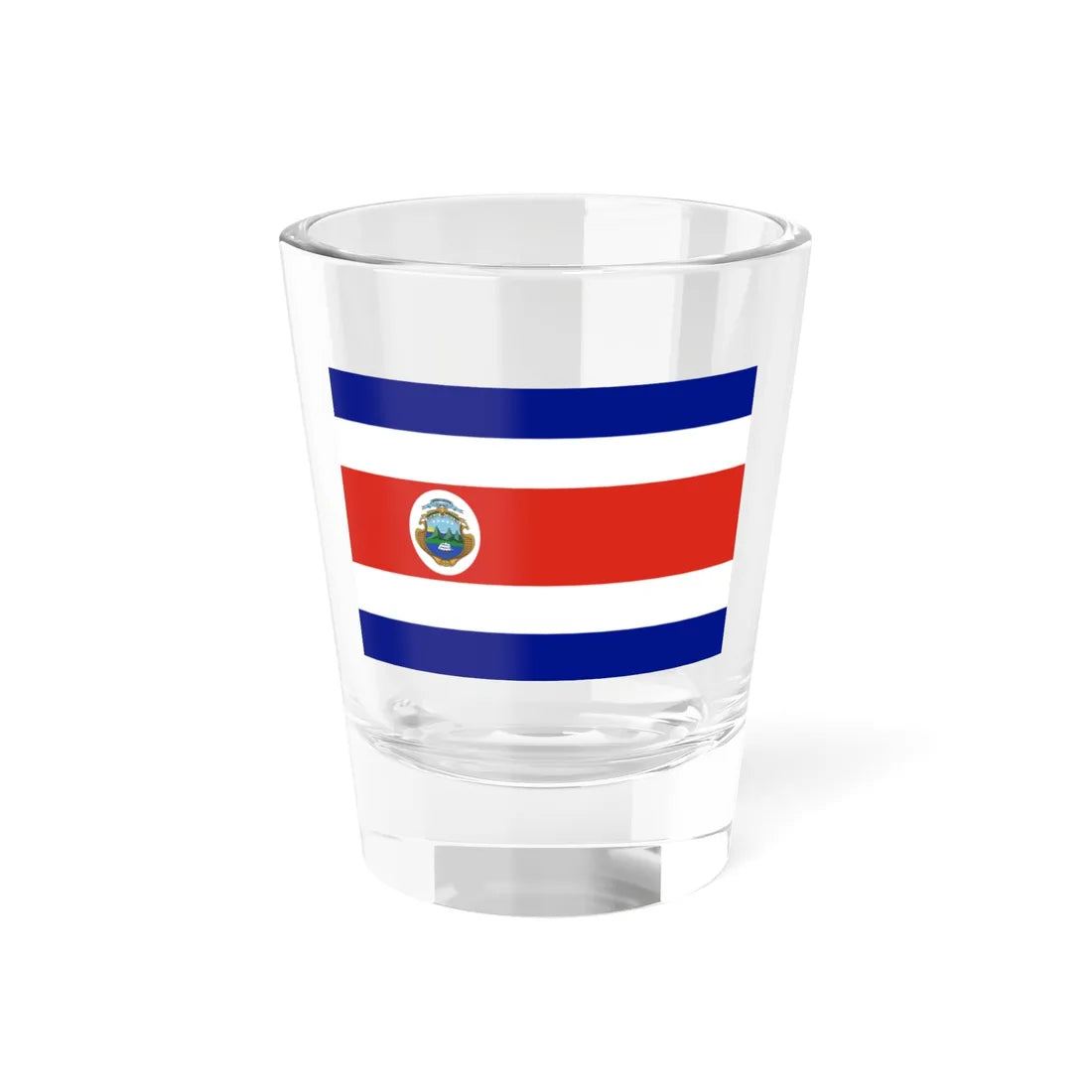 State Flag of Costa Rica 1906 3-2 (Costa Rica) Shot Glass 1.5oz 1.5oz - Go Mug Yourself