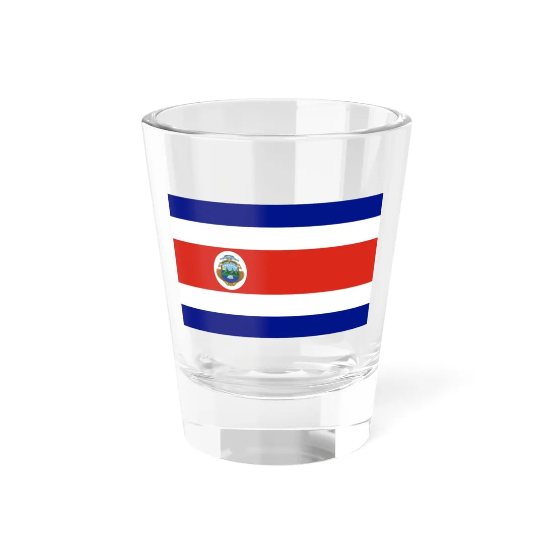 State Flag of Costa Rica 1964-1998 (Costa Rica) Shot Glass 1.5oz 1.5oz - Go Mug Yourself