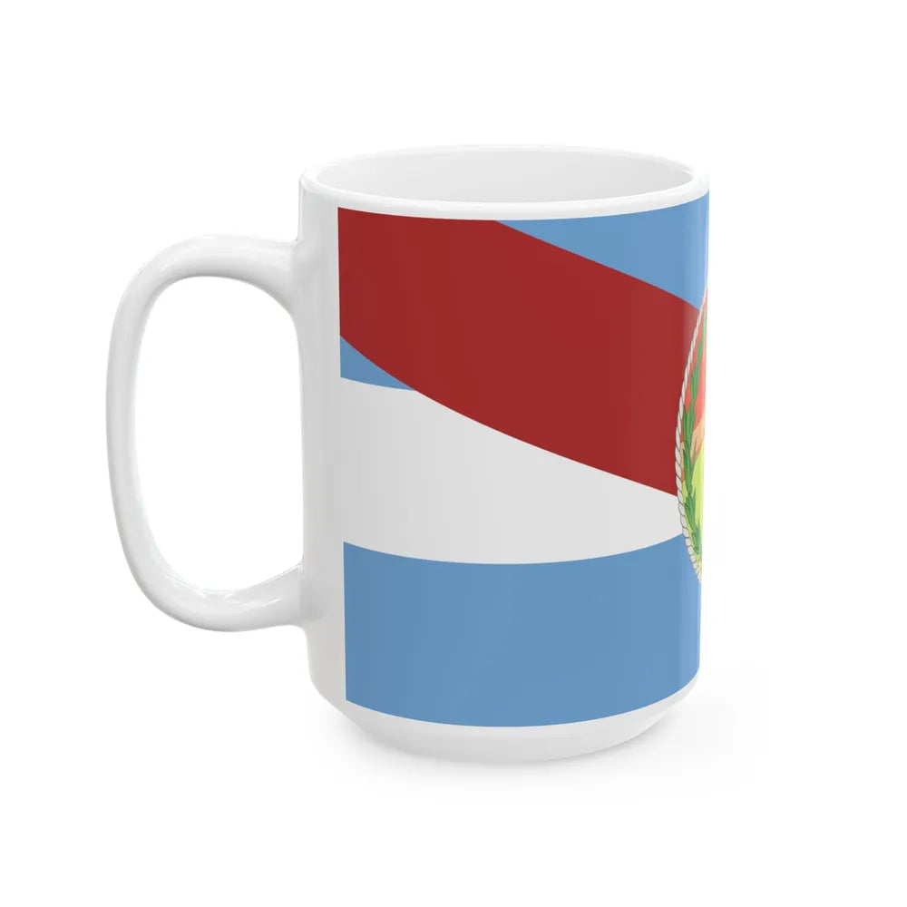 State Flag of Entre Rios (Argentina) White Coffee Mug - Go Mug Yourself