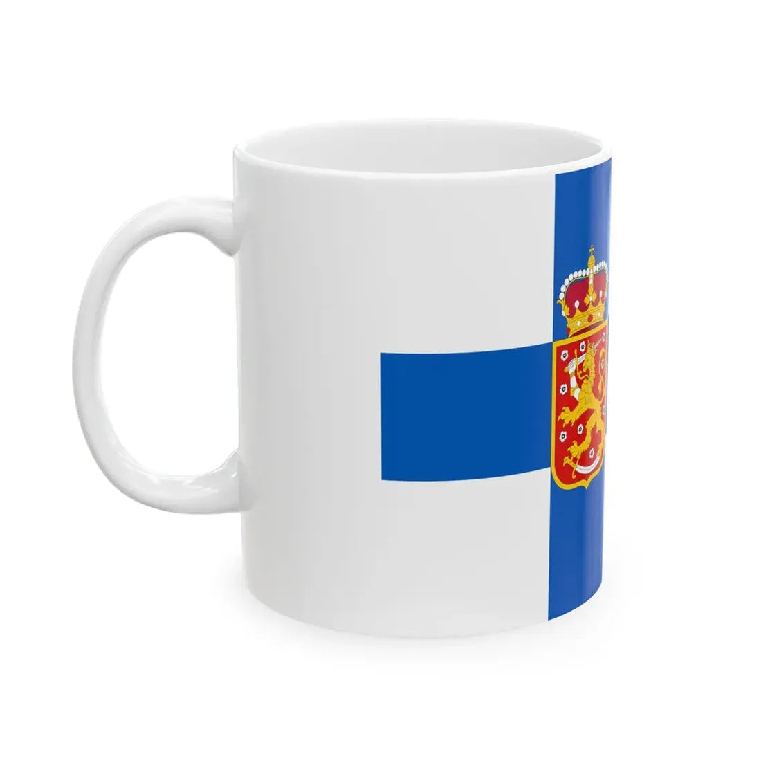 State Flag of Finland 1918-1920 3-2 (Finland) White Coffee Mug - Go Mug Yourself