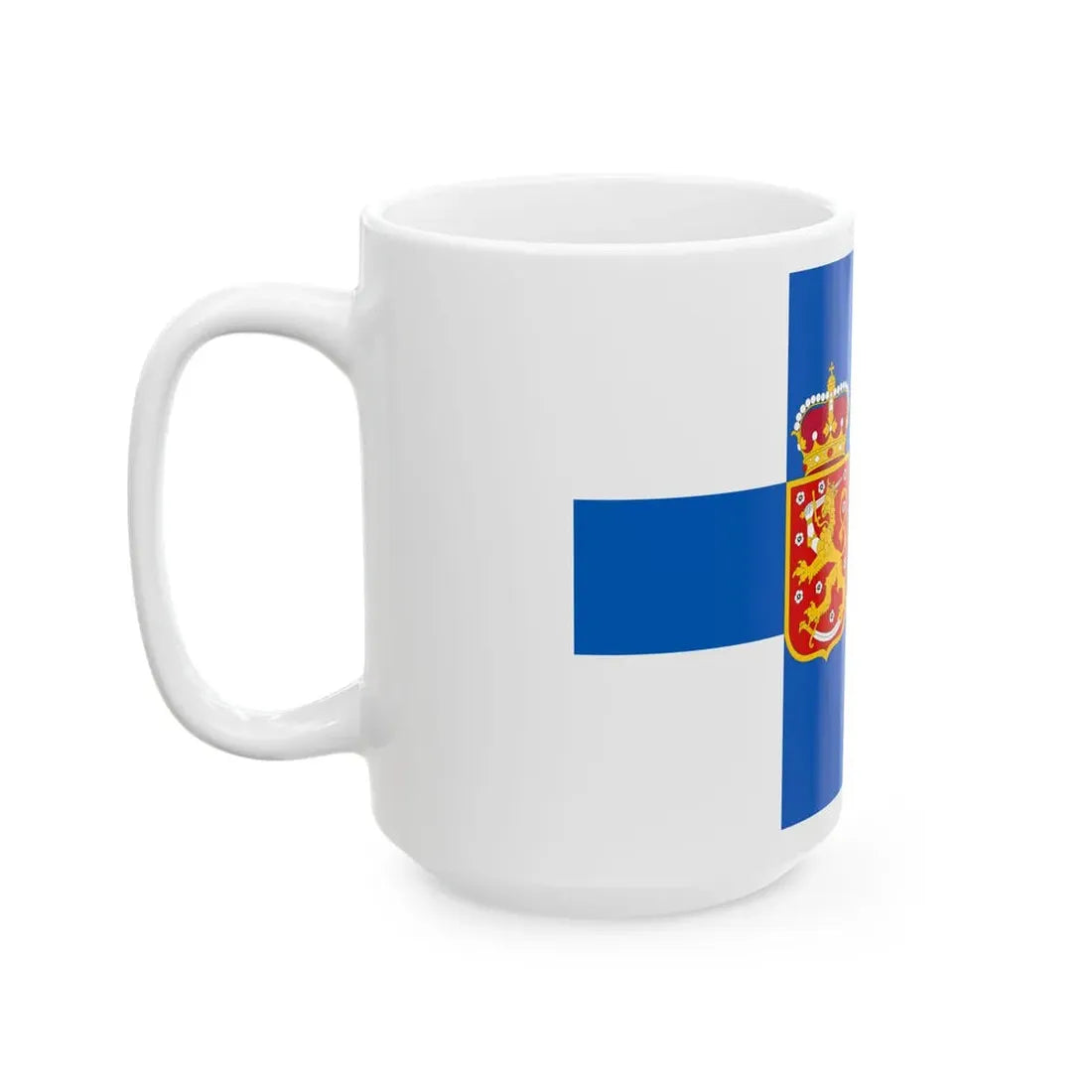 State Flag of Finland 1918-1920 3-2 (Finland) White Coffee Mug - Go Mug Yourself