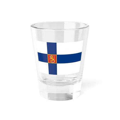State Flag of Finland 1920-1978 3-2 (Finland) Shot Glass 1.5oz 1.5oz - Go Mug Yourself