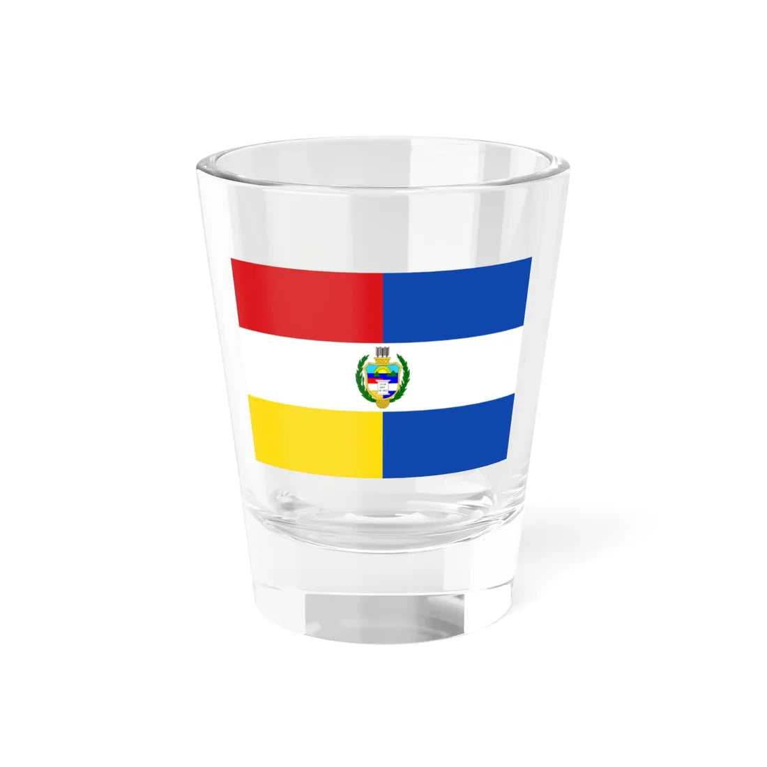State Flag of Guatemala 1851-1858 (Guatemala) Shot Glass 1.5oz 1.5oz - Go Mug Yourself