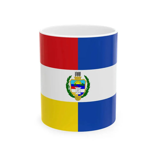 State Flag of Guatemala 1851-1858 (Guatemala) White Coffee Mug 11oz - Go Mug Yourself