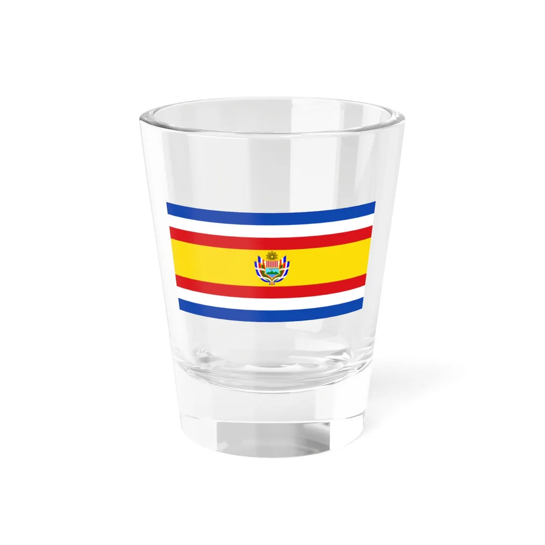 State Flag of Guatemala 1858-1871 (Guatemala) Shot Glass 1.5oz 1.5oz - Go Mug Yourself