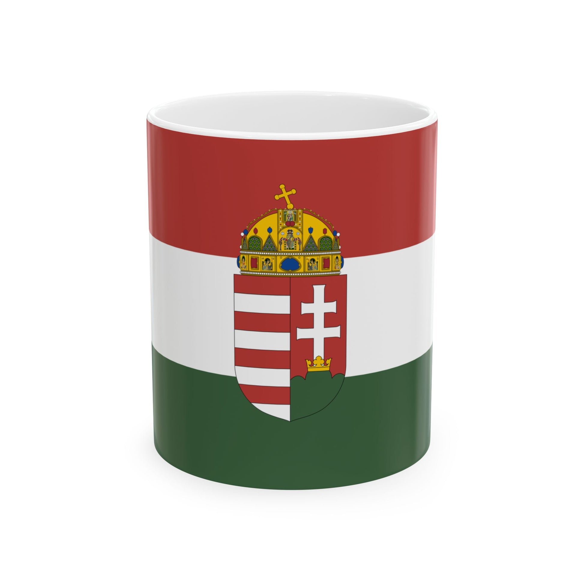 State Flag of Hungary 1995 proposal 1-2 aspect ratio (Hungary) White Coffee Mug-11oz-Go Mug Yourself