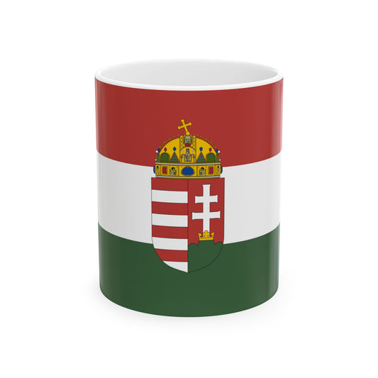State Flag of Hungary 1995 proposal 1-2 aspect ratio (Hungary) White Coffee Mug-11oz-Go Mug Yourself