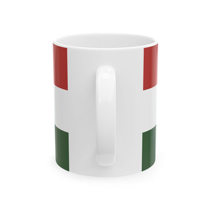 State Flag of Hungary 1995 proposal 1-2 aspect ratio (Hungary) White Coffee Mug-Go Mug Yourself