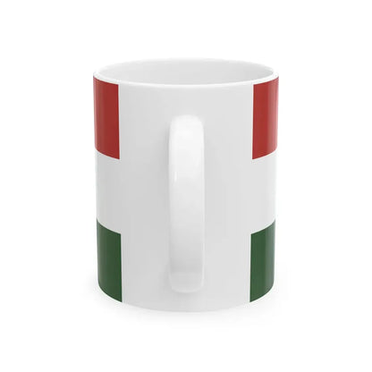 State Flag of Hungary 1995 proposal 1-2 aspect ratio (Hungary) White Coffee Mug - Go Mug Yourself