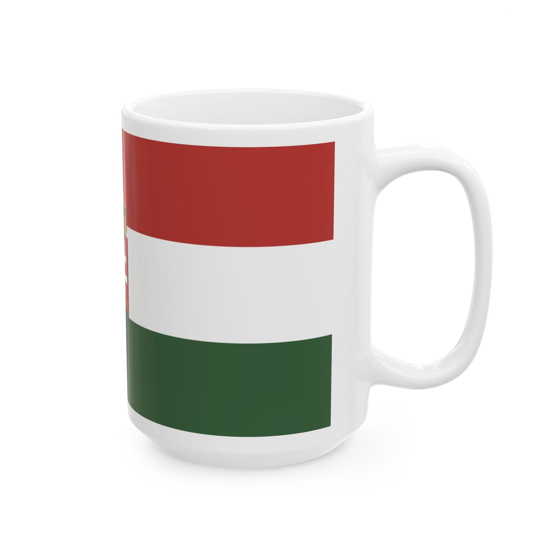 State Flag of Hungary 1995 proposal 1-2 aspect ratio (Hungary) White Coffee Mug-Go Mug Yourself