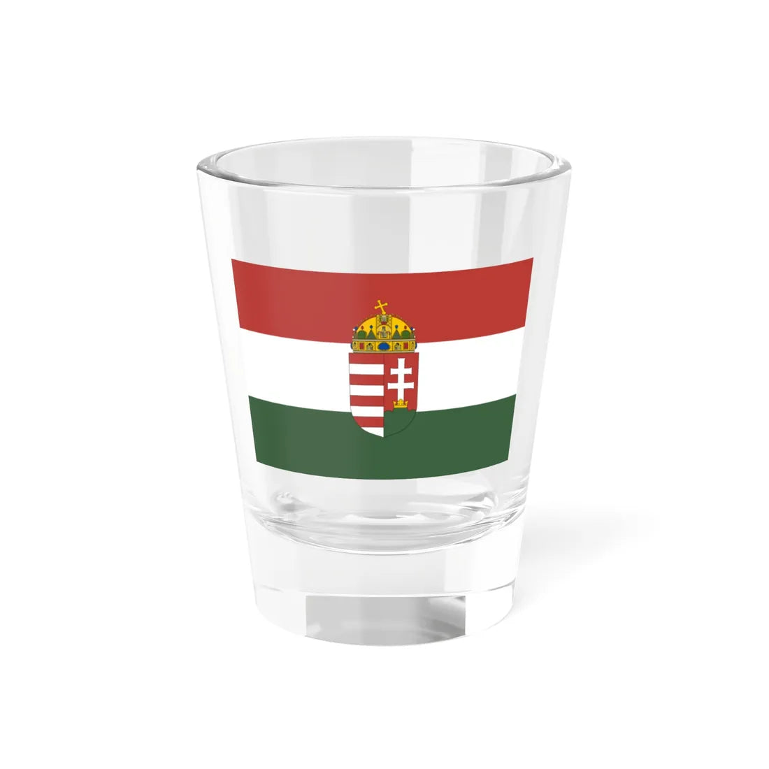 State Flag of Hungary 1995 proposal (Hungary) Shot Glass 1.5oz 1.5oz - Go Mug Yourself