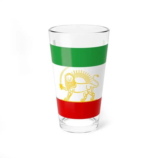 State Flag of Iran 1924 (Iran) Pint Glass 16oz 16oz - Go Mug Yourself