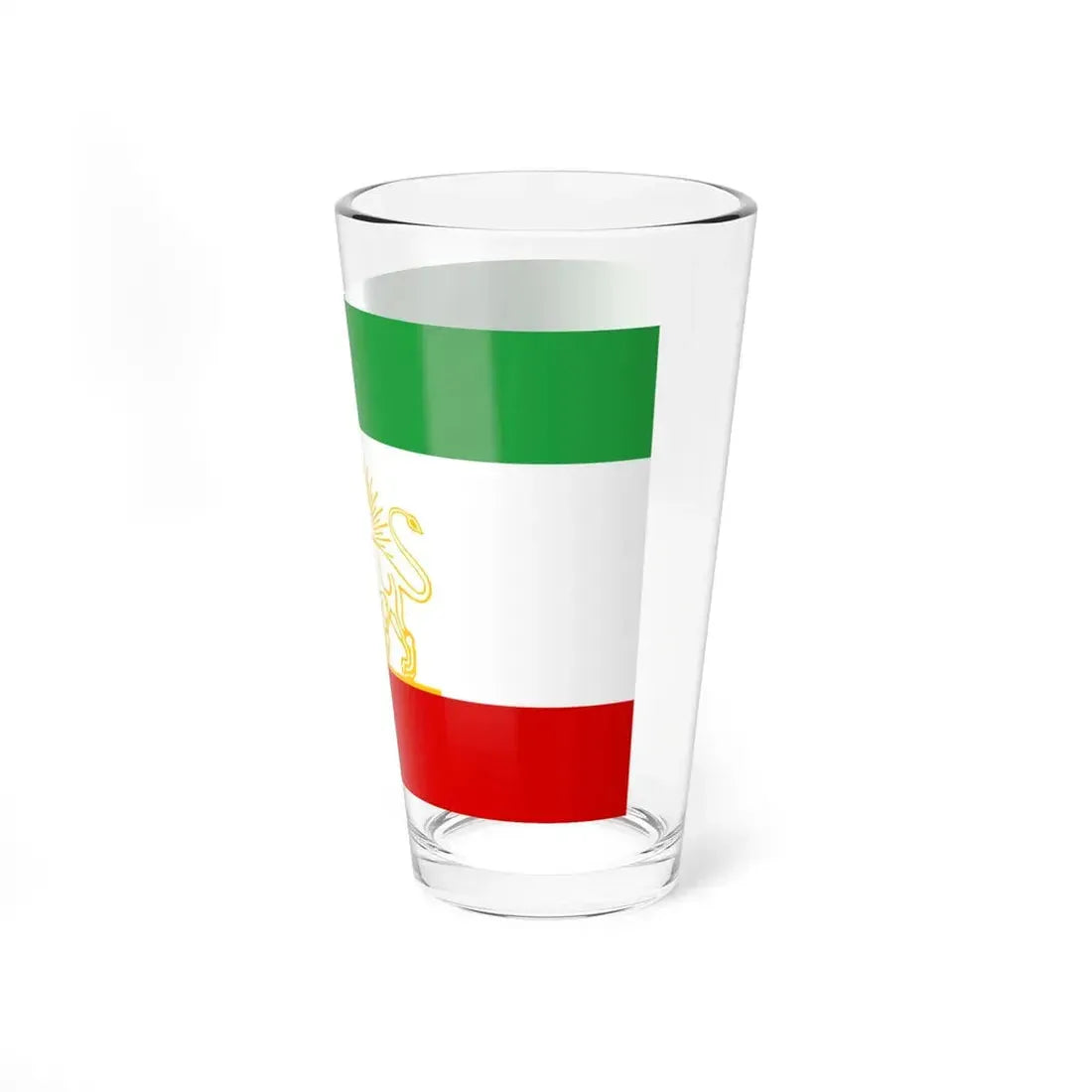 State Flag of Iran 1924 (Iran) Pint Glass 16oz - Go Mug Yourself