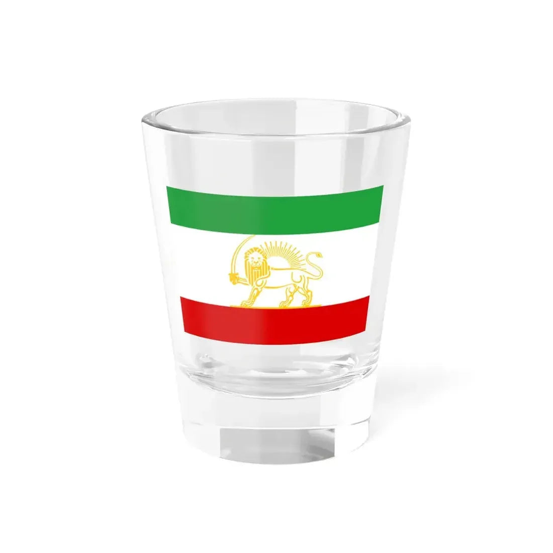State Flag of Iran 1924 (Iran) Shot Glass 1.5oz 1.5oz - Go Mug Yourself