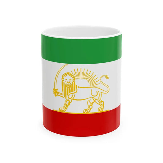 State Flag of Iran 1924 (Iran) White Coffee Mug 11oz - Go Mug Yourself