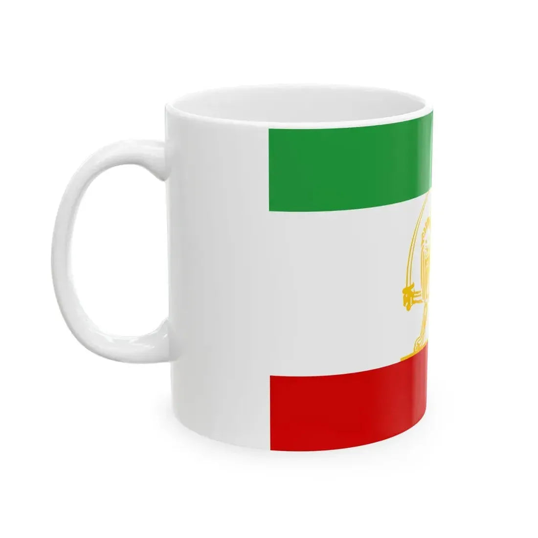 State Flag of Iran 1924 (Iran) White Coffee Mug - Go Mug Yourself