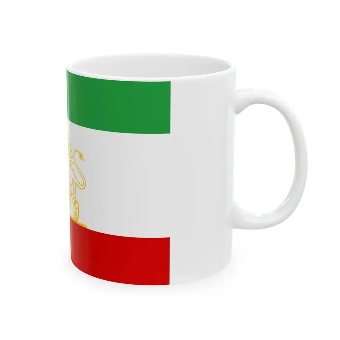 State Flag of Iran 1924 (Iran) White Coffee Mug - Go Mug Yourself