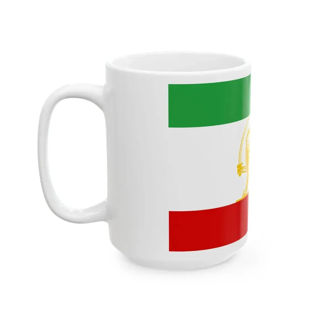 State Flag of Iran 1924 (Iran) White Coffee Mug - Go Mug Yourself