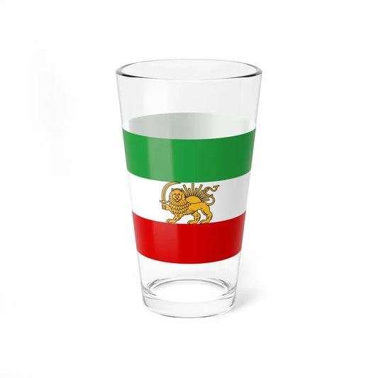 State flag of Iran 1933-1964 (Iran) Pint Glass 16oz 16oz - Go Mug Yourself