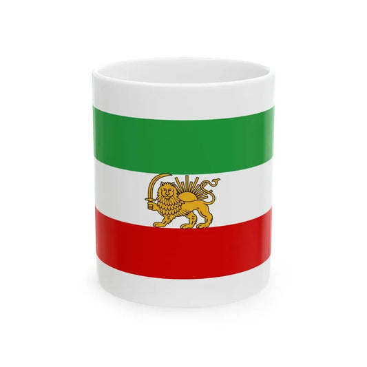 State flag of Iran 1933-1964 (Iran) White Coffee Mug 11oz - Go Mug Yourself