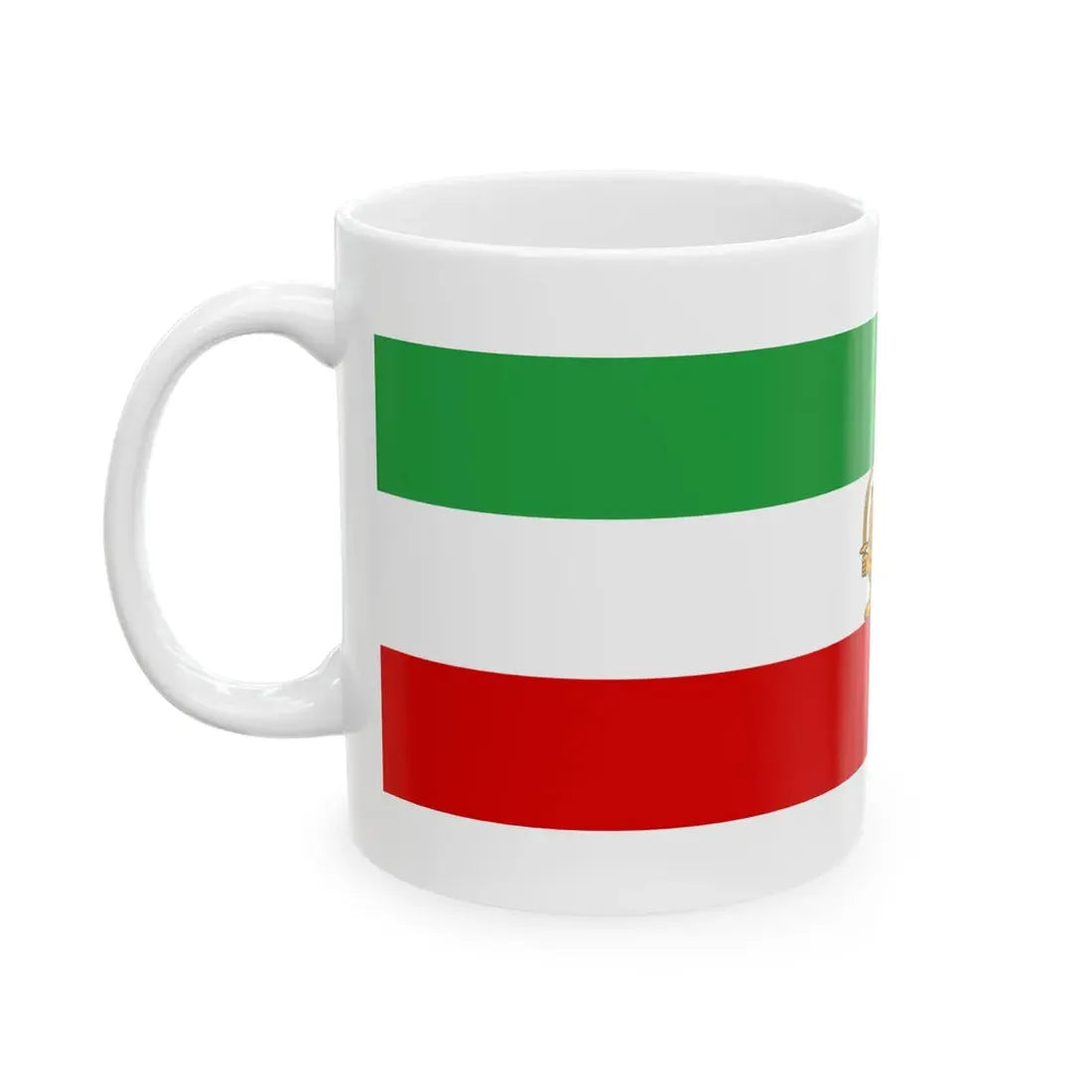 State flag of Iran 1933-1964 (Iran) White Coffee Mug - Go Mug Yourself