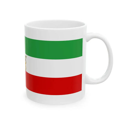 State flag of Iran 1933-1964 (Iran) White Coffee Mug - Go Mug Yourself