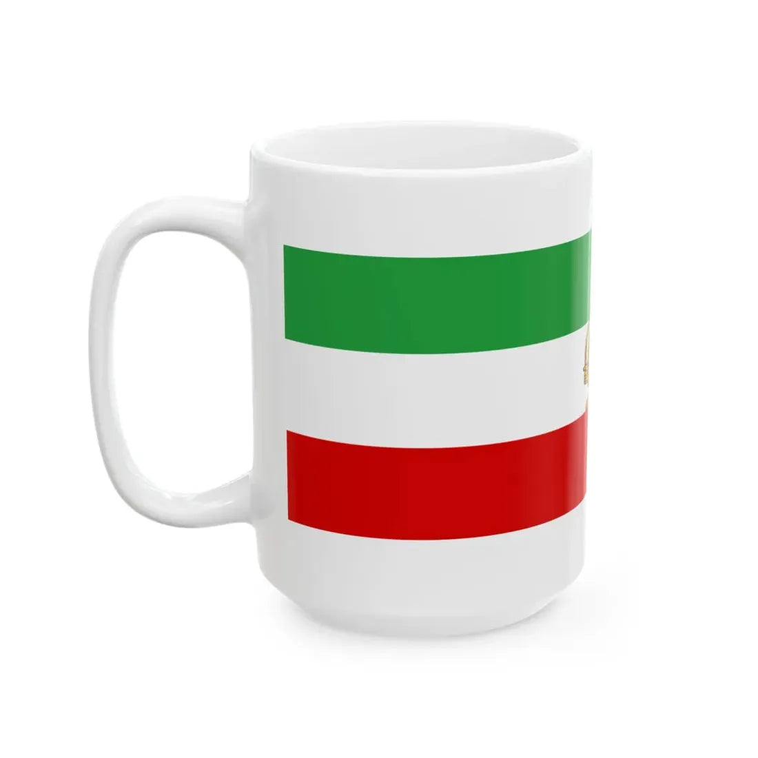 State flag of Iran 1933-1964 (Iran) White Coffee Mug - Go Mug Yourself