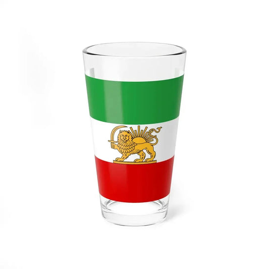 State flag of Iran 1964-1980 3-2 (Iran) Pint Glass 16oz 16oz - Go Mug Yourself