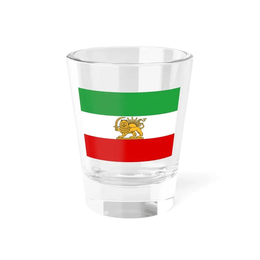 State flag of Iran 1964-1980 3-2 (Iran) Shot Glass 1.5oz 1.5oz - Go Mug Yourself