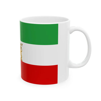 State flag of Iran 1964-1980 (Iran) White Coffee Mug - Go Mug Yourself