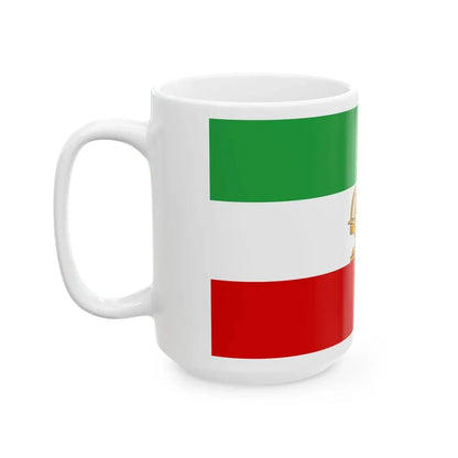 State flag of Iran 1964-1980 (Iran) White Coffee Mug - Go Mug Yourself