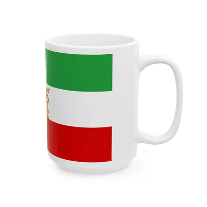 State flag of Iran 1964-1980 (Iran) White Coffee Mug - Go Mug Yourself