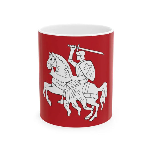 State Flag of Lithuania 1918 (Lithuania) White Coffee Mug 11oz - Go Mug Yourself