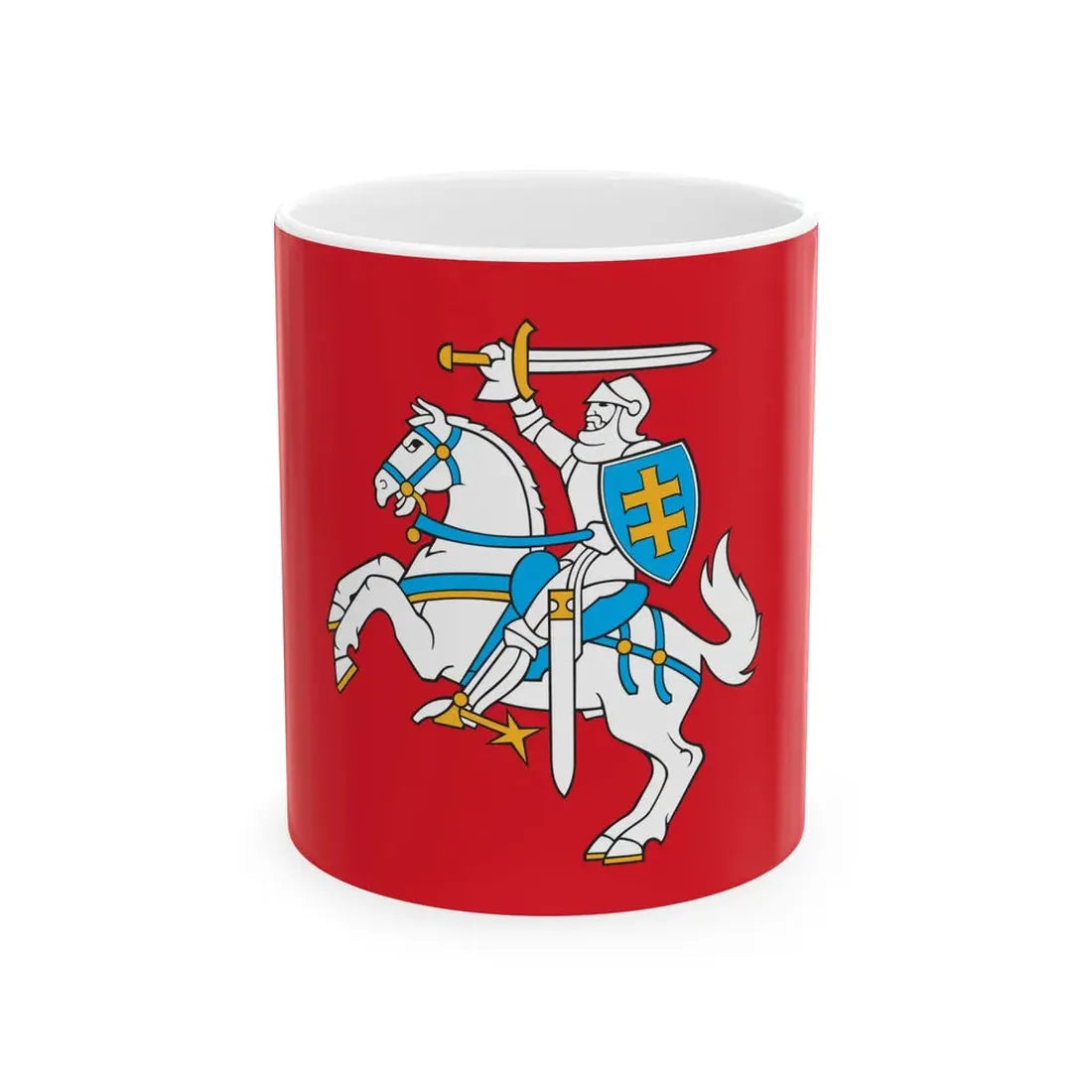 State flag of Lithuania variant (Lithuania) White Coffee Mug 11oz - Go Mug Yourself