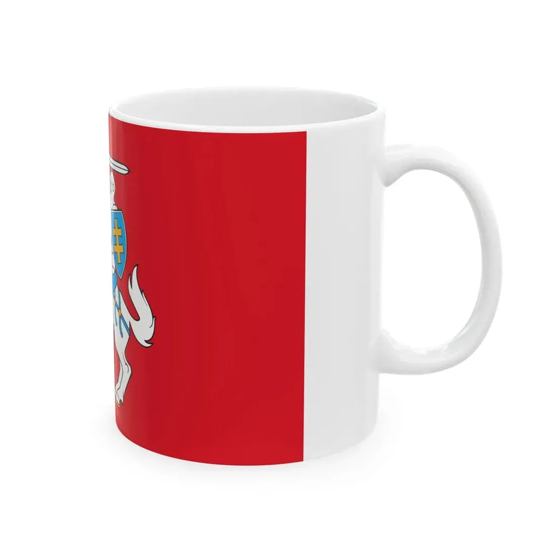 State flag of Lithuania variant (Lithuania) White Coffee Mug - Go Mug Yourself