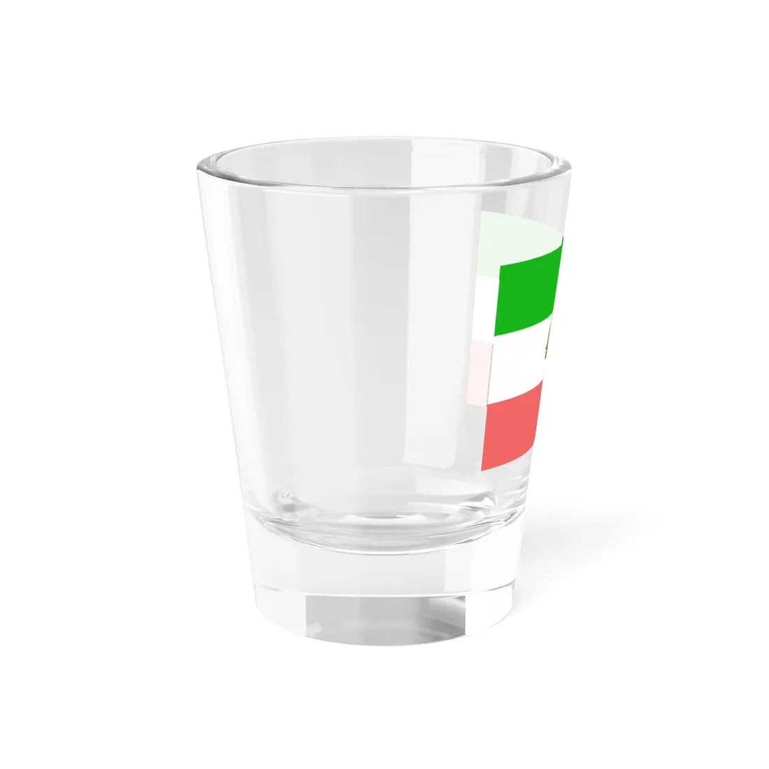 State flag of Persia 1907-1933 3-2 (Iran) Shot Glass 1.5oz - Go Mug Yourself