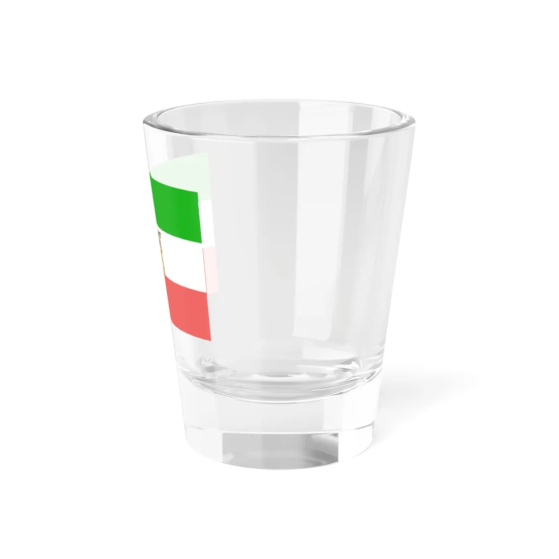 State flag of Persia 1907-1933 3-2 (Iran) Shot Glass 1.5oz - Go Mug Yourself