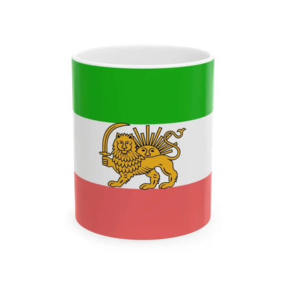State flag of Persia 1907-1933 3-2 (Iran) White Coffee Mug 11oz - Go Mug Yourself