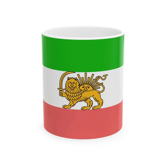 State flag of Persia 1907-1933 3-2 (Iran) White Coffee Mug 11oz - Go Mug Yourself