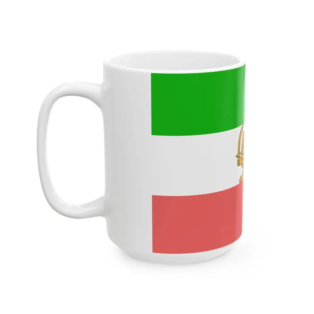 State flag of Persia 1907-1933 3-2 (Iran) White Coffee Mug - Go Mug Yourself