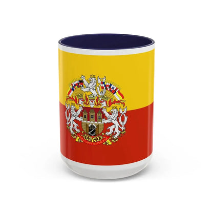 State Flag of Prague Czech Republic - Accent Coffee Mug 15oz Navy - Go Mug Yourself