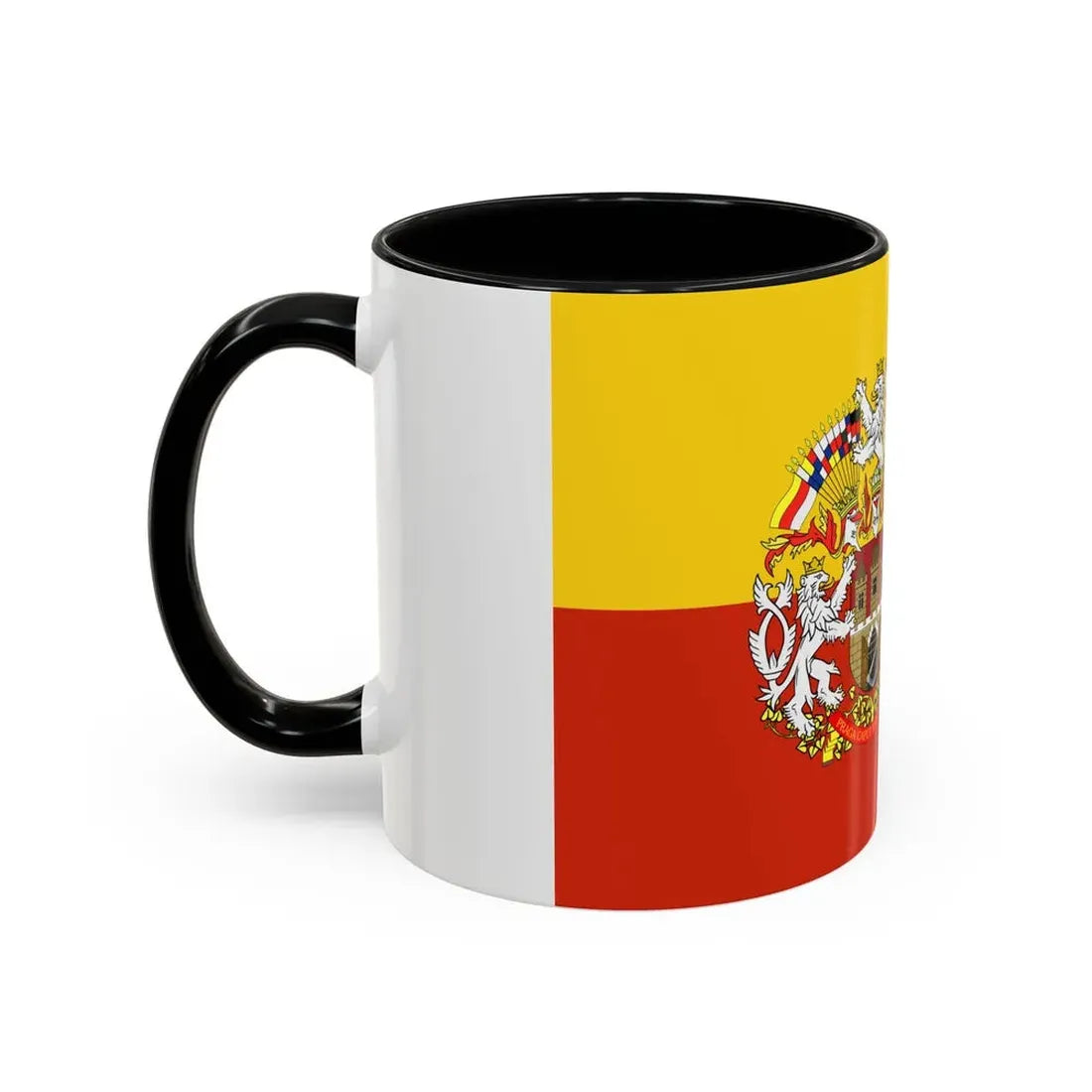 State Flag of Prague Czech Republic - Accent Coffee Mug - Go Mug Yourself