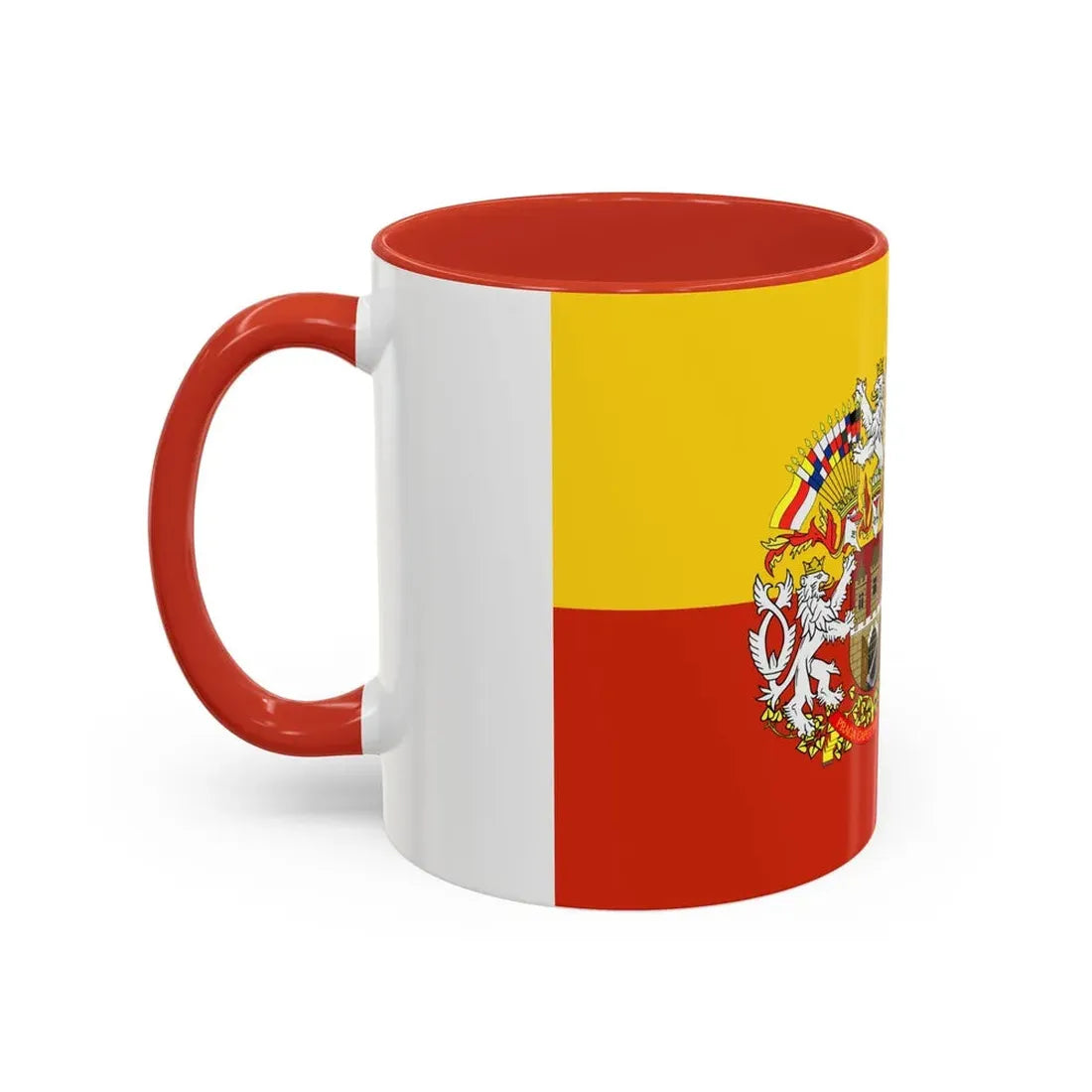 State Flag of Prague Czech Republic - Accent Coffee Mug - Go Mug Yourself
