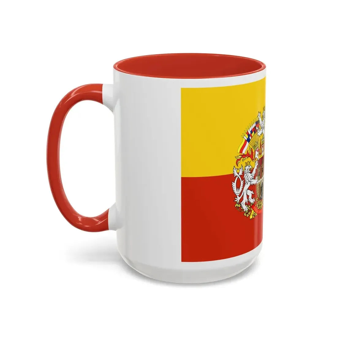 State Flag of Prague Czech Republic - Accent Coffee Mug - Go Mug Yourself
