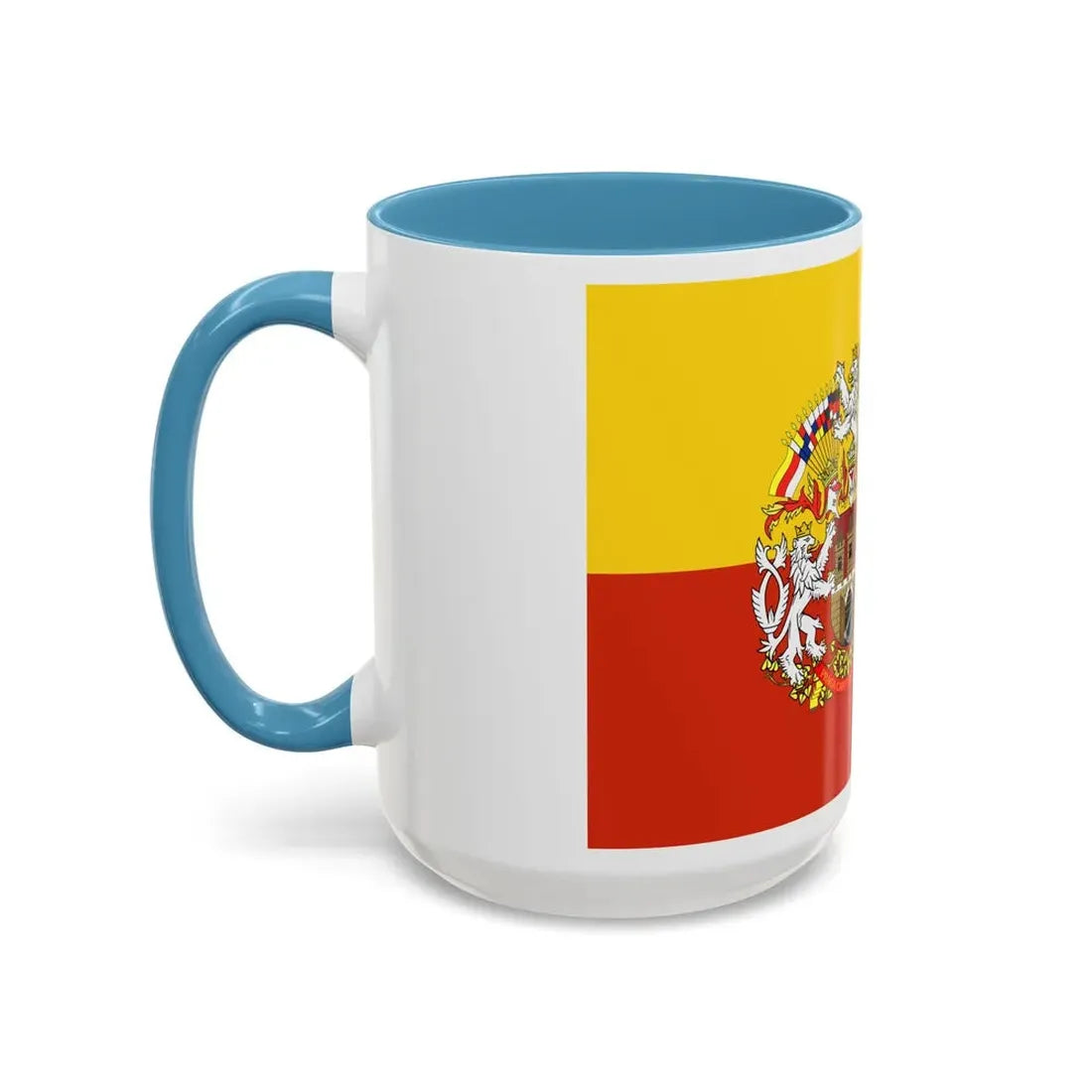 State Flag of Prague Czech Republic - Accent Coffee Mug - Go Mug Yourself
