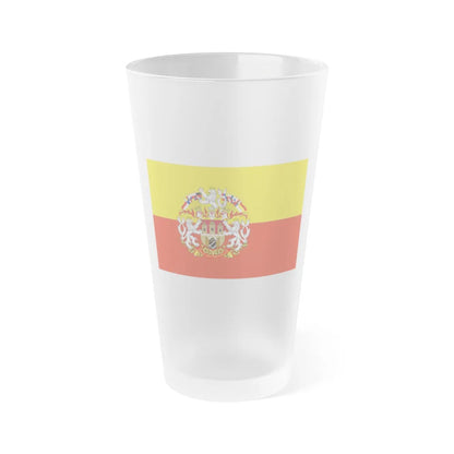 State Flag of Prague Czech Republic - Frosted Pint Glass 16oz-16oz-Frosted-Go Mug Yourself