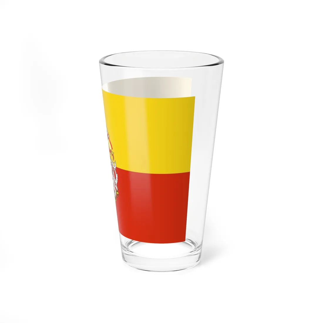 State Flag of Prague Czech Republic - Pint Glass 16oz - Go Mug Yourself